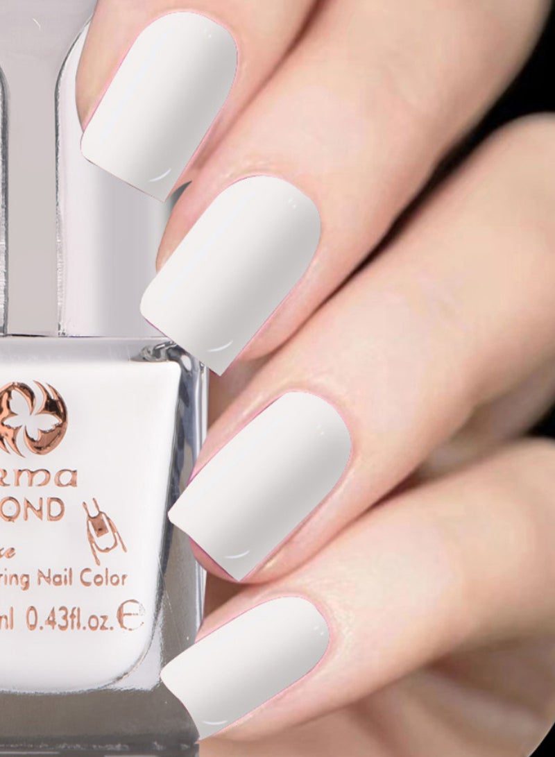 irma Diamond Shimmering Glossy Nail Polish White - Image 2