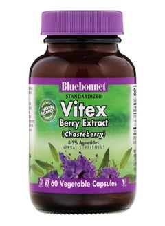 Bluebonnet Nutrition Vitex Berry Extract Herbal Supplement - 60 Capsules  - Image 1