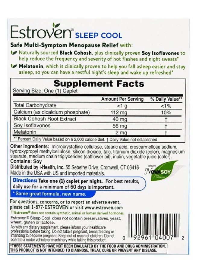 إستروفين مكمل غذائي سليب كول لتخفيف أعراض انقطاع الطمث - 30 كبسولة - Image 2