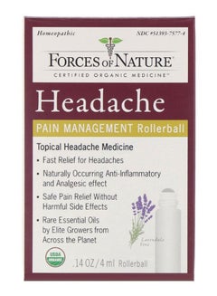 FORCES OF NATURE Headache Rollerball Applicator Homeopathic Medicine  - Image 2