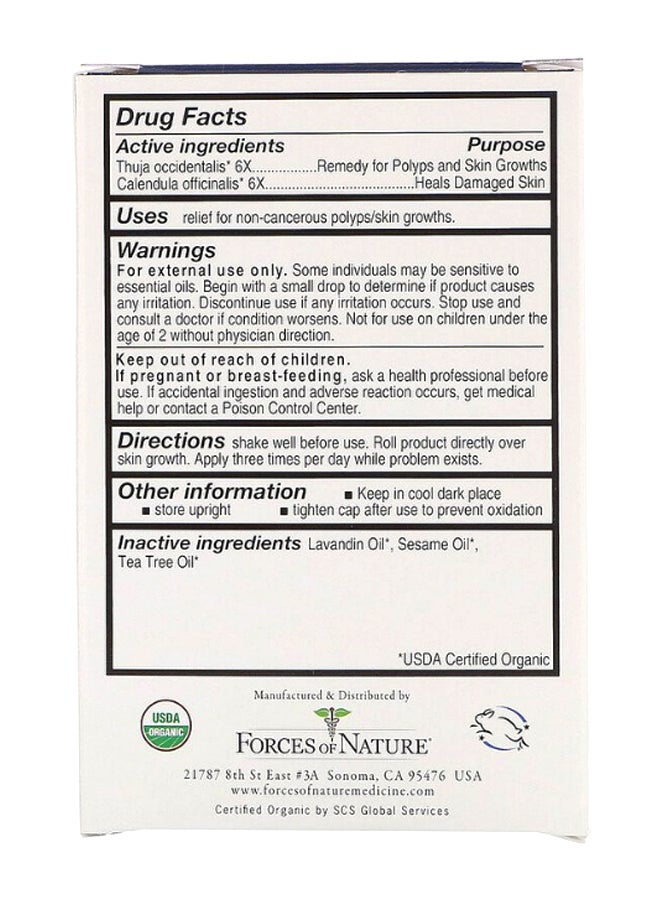 FORCES OF NATURE - Skin Tag Rollerball Applicator Homeopathic Medicine - Image 1