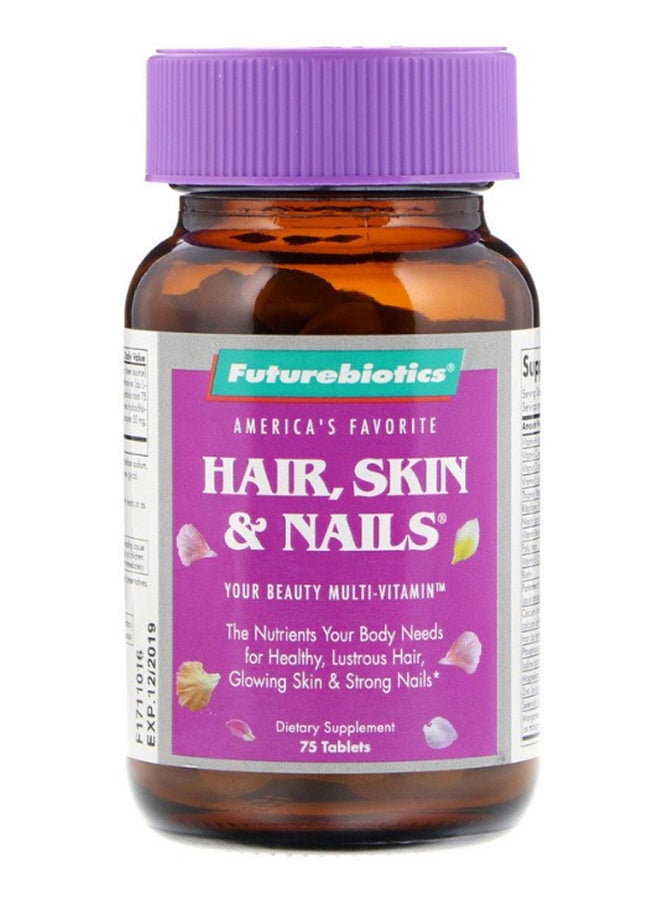 Hair Skin And Nails Multivitamin - 75 Tablets - v1587198505/N37101262A_1