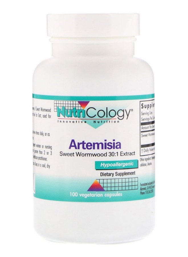 Nutricology - Artemisia Sweet Wormwood Extract Dietary Supplement - 100 Capsules - Image 1