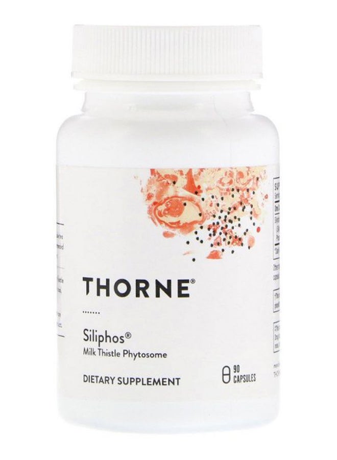 Thorne Research Siliphos Milk Thistle Phytosome Dietary Supplement - 90 Capsules - Image 1