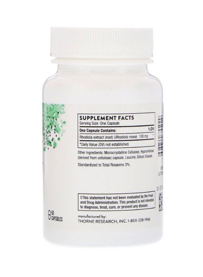 Thorne Research Rhodiola Supplement - 60 Capsules - Image 2