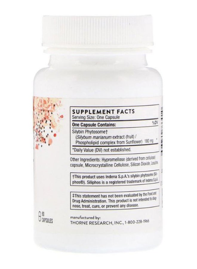 Thorne Research Siliphos Milk Thistle Phytosome Dietary Supplement - 90 Capsules - Image 2