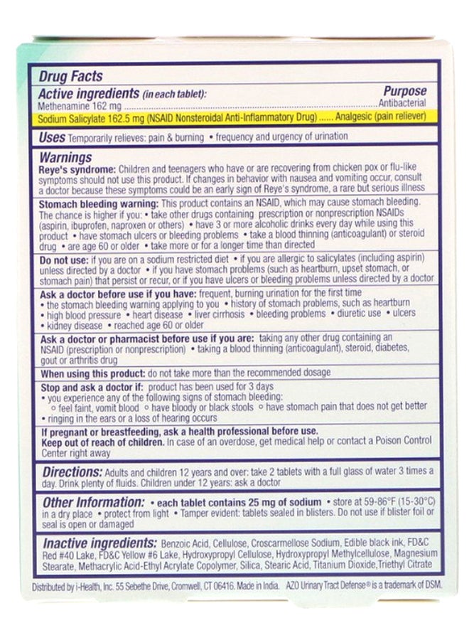 AZO - Urinary Tract Defense Antibacterial Protection - 24 Tablets - Image 1