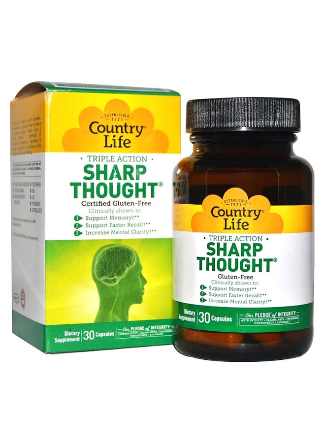 Country Life Sharp Thought - 30 Capsules