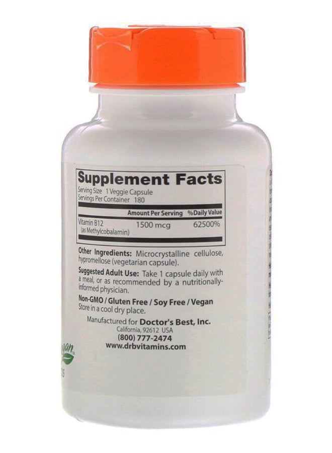 Doctor's BEST - Fully Active B12 Memory Support - 180 Capsules - Image 1