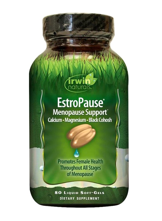 Irwin Naturals Estro Pause Menopause Support - 80 Liquid Softgels 