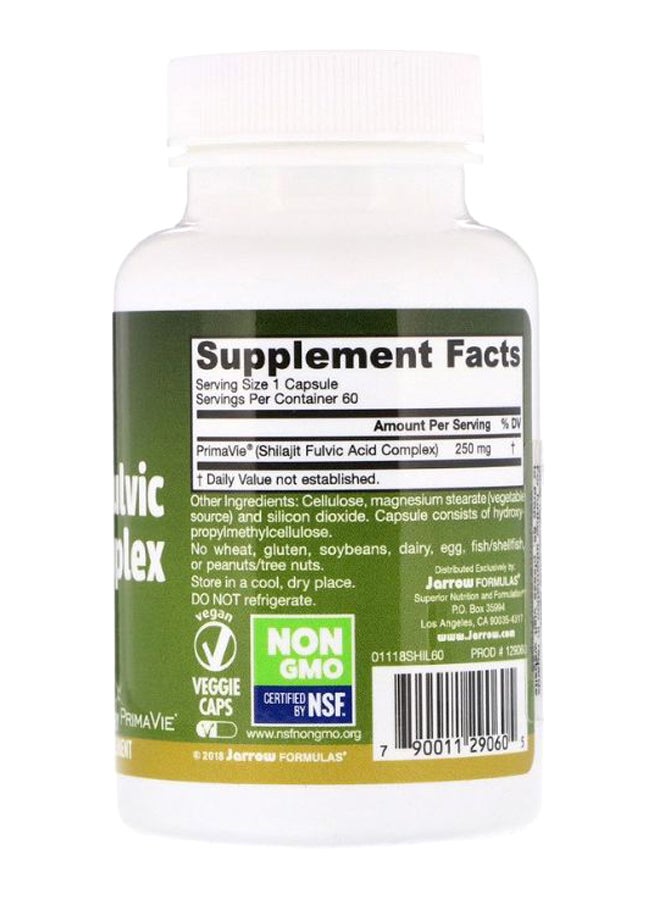 jarrow formulas Shilajit Fulvic Acid Complex - 60 Veggie Caps - Image 2