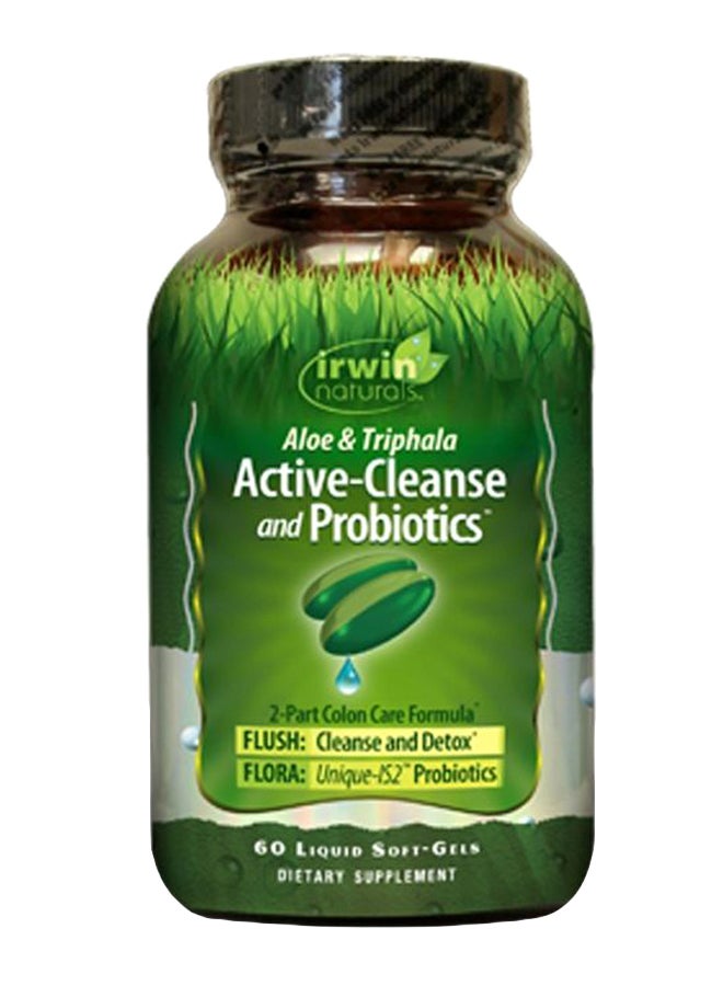 Irwin Naturals Aloe And Triphala Active Cleanse - 60 Liquid Soft-Gels 
