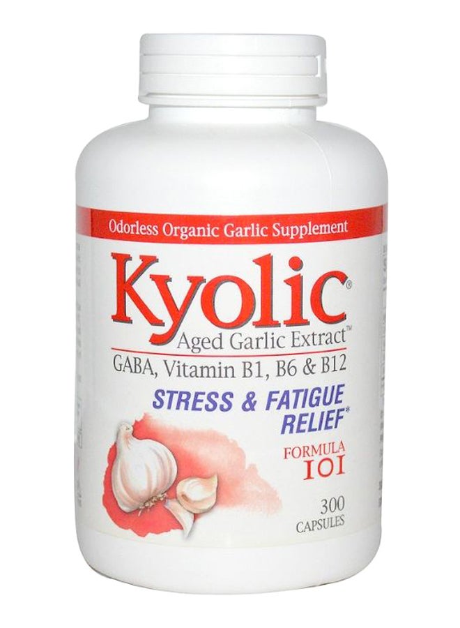 كيوليك تركيبة 101 لتخفيف الإجهاد والتعب بخلاصة الثوم العتيق - 300 كبسولة . - Image 1