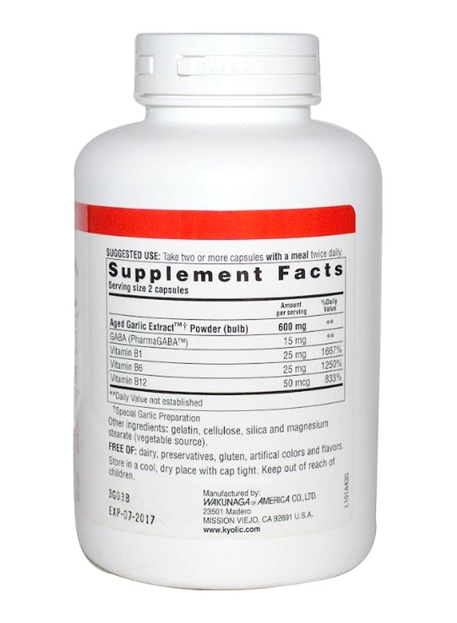 كيوليك تركيبة 101 لتخفيف الإجهاد والتعب بخلاصة الثوم العتيق - 300 كبسولة . - Image 2