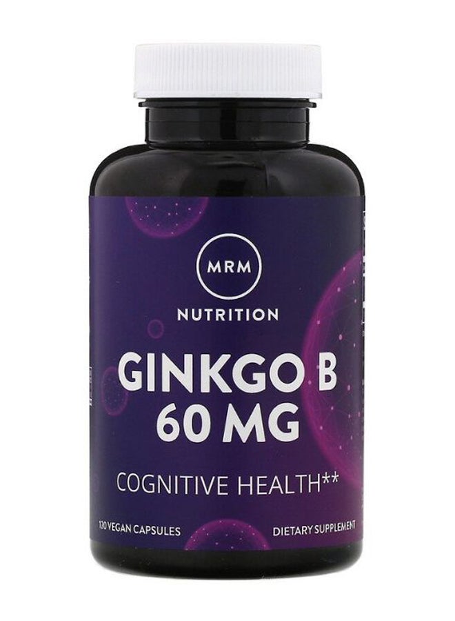MRM Ginkgo B Cognitive Health Support Dietary Supplement - 120 Capsules - Image 1
