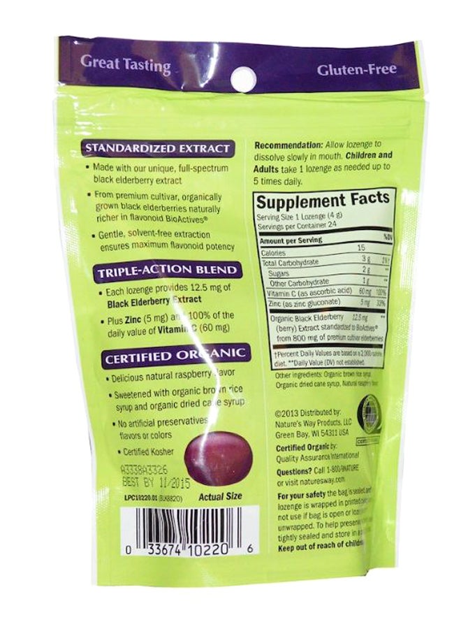 ناتشور واي مكمل غذائي أقراص استحلاب زنك بالسمبوس مع التوت البري العضوي اللذيذ - 24 قرص استحلاب - Image 2