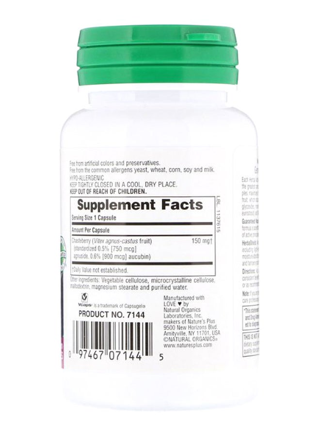 Natures Plus Herbal Actives Chasteberry - 60 Vegetarian Capsules - Image 2