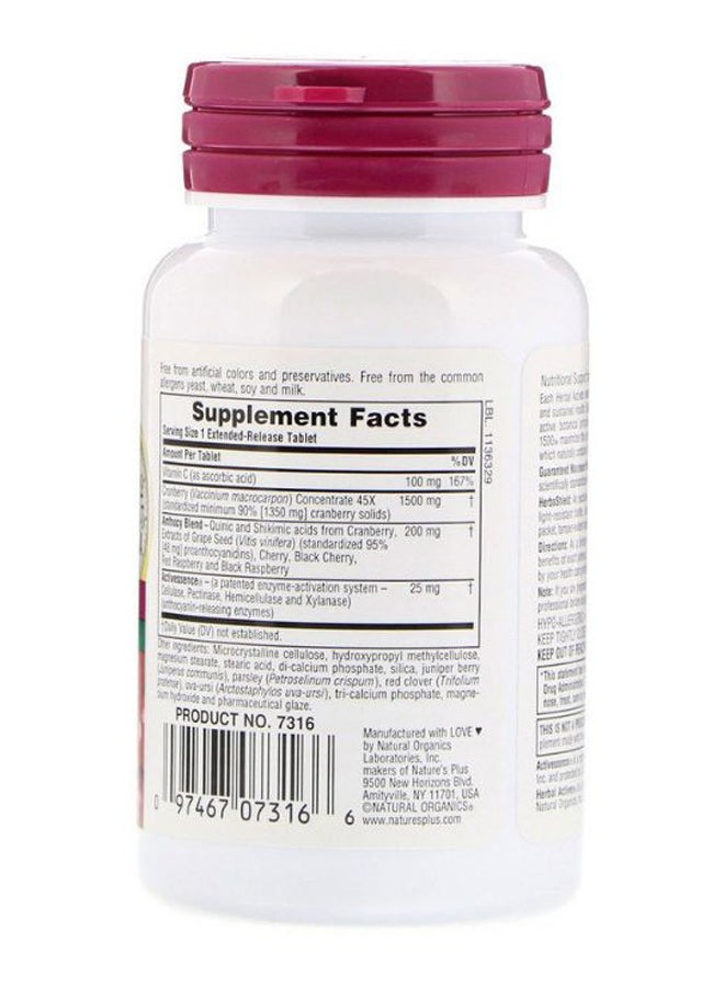 Natures Plus Ultra Cranberry 1500 - 30 Tablets  - Image 2