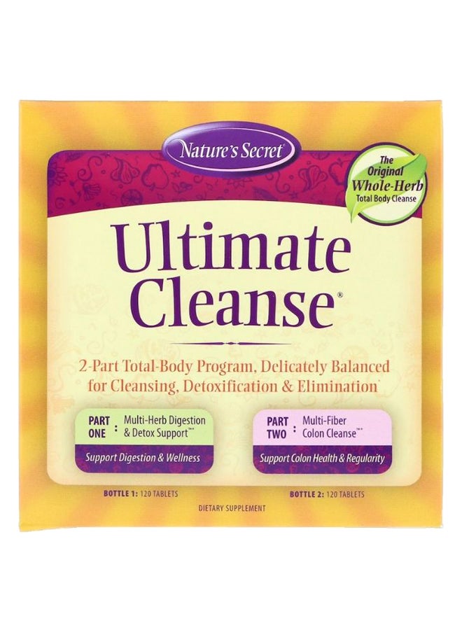 Nature's Secret - Pack Of 2 Ultimate Cleanse Bottle - 240 Tablets - Image 1