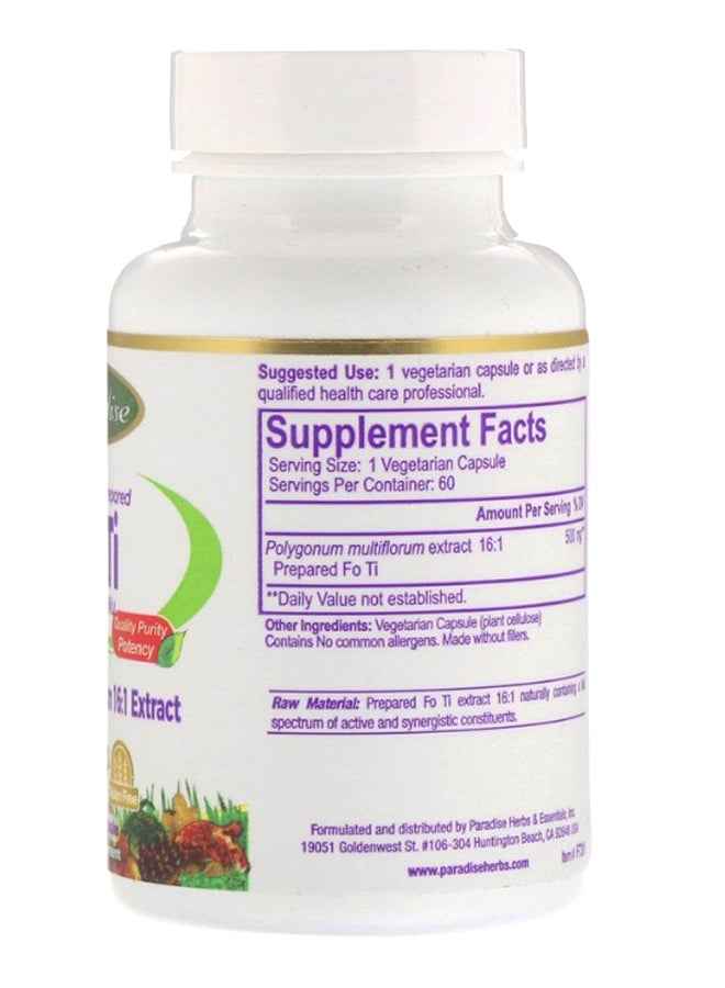 بارادايس هيربس مكمل غذائي فوي تي - 60 كبسولة - Image 2