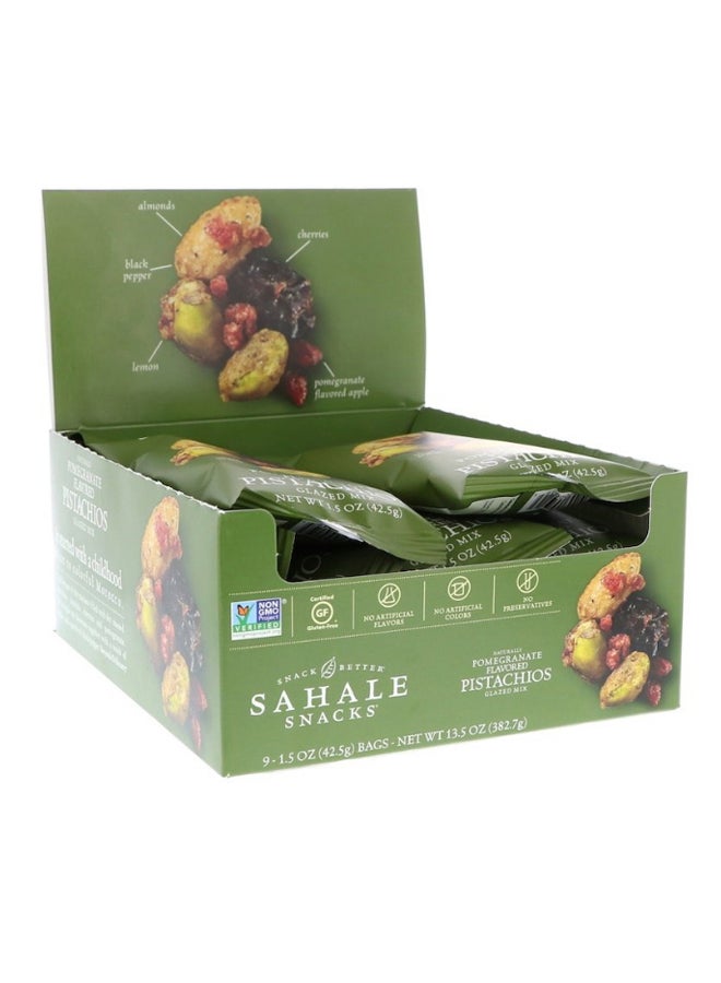 Sahale Snacks Glazed Mix Naturally Pomegranate Flavoured Pistachios pack_of_9 - Image 1