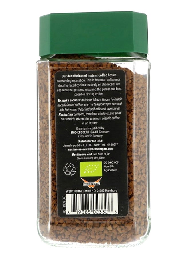 Mount Hagen - Organic Fairtrade Decaffeinated Instant Coffee 100grams - Image 1