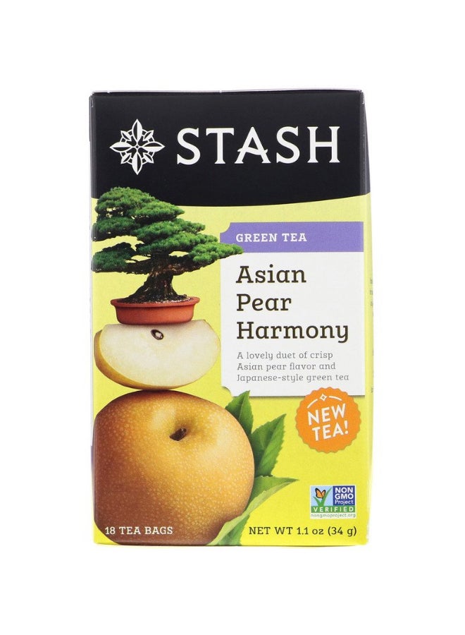 Stash Tea Asian Pear Harmony Green Tea Pear 34grams - Image 1