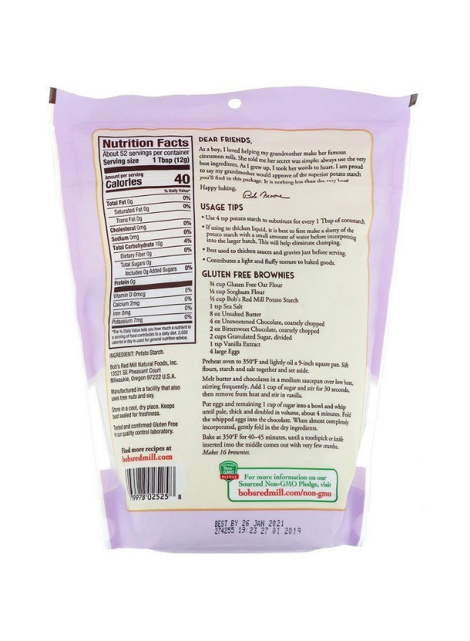 بوبز ريد ميل نشا البطاطس الخالي من الغلوتين غير المعدل، 22 أونصة - Image 2