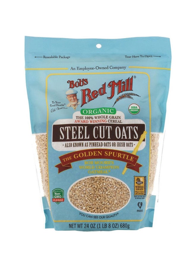 Bob's Red Mill Organic Steel Cut Oats Whole Grain - Image 1