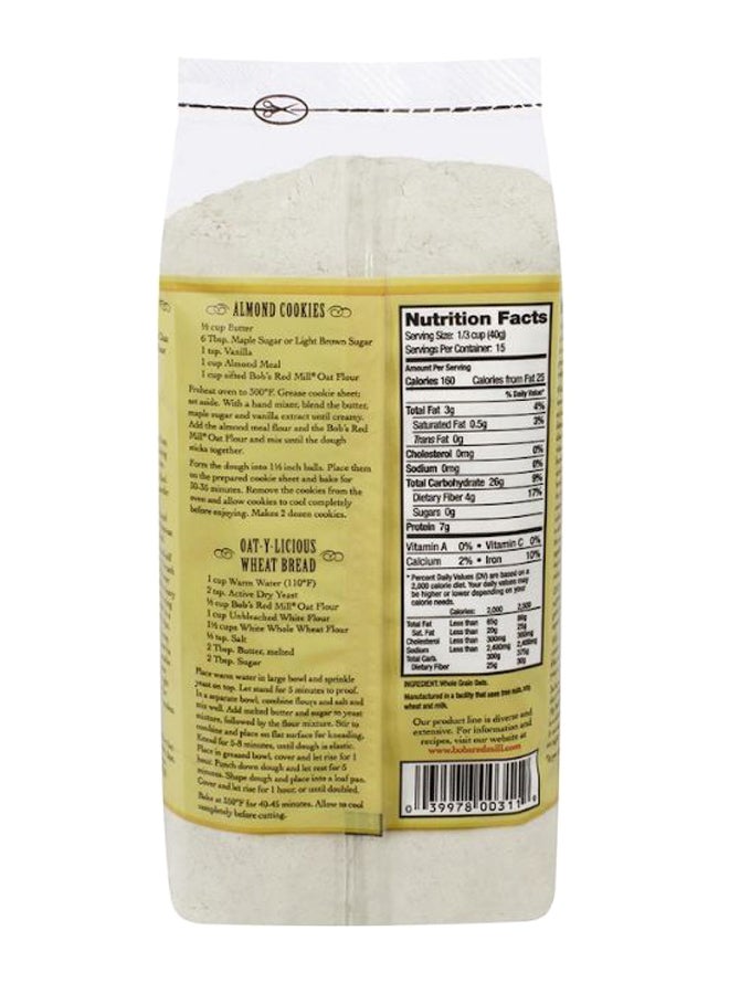 Bob's Red Mill Whole Grain Oat Flour, 623 Gram 623grams - Image 2
