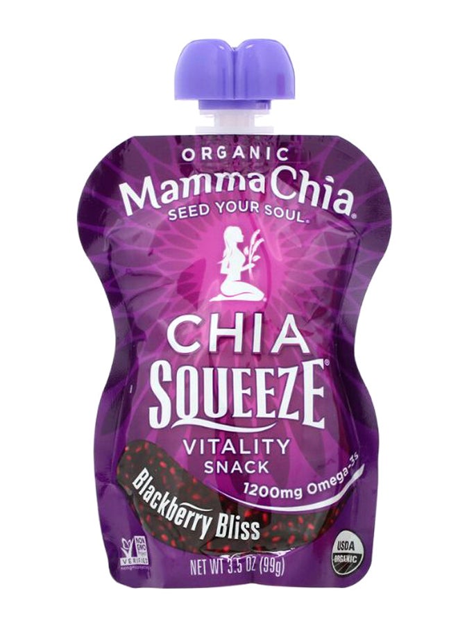 Mamma Chia Organic Blackberry Bliss Chia Soueeze Vitality Snack pack_of_8 - Image 2