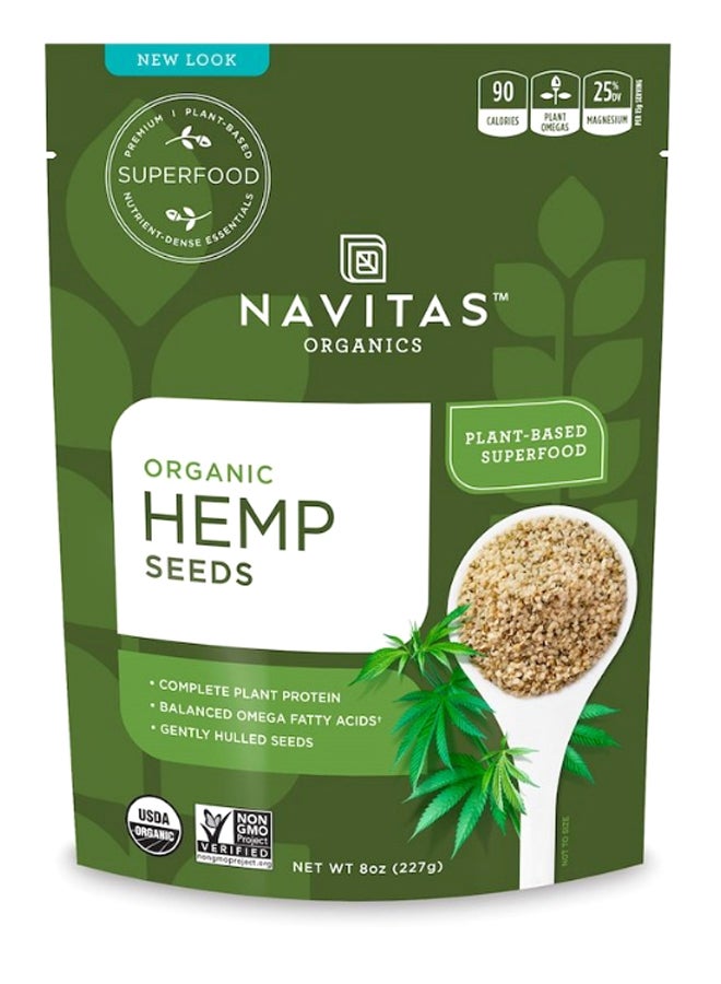 نافيتاس أورجانيكس بذور قنبٍ غذاءٌ نباتيٌ فائق الجودة 227جرام - Image 1