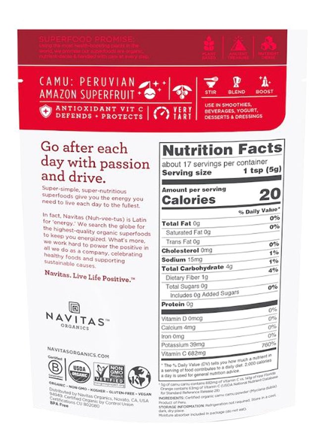 Navitas Organics Organic Camu Powder 85grams - Image 2