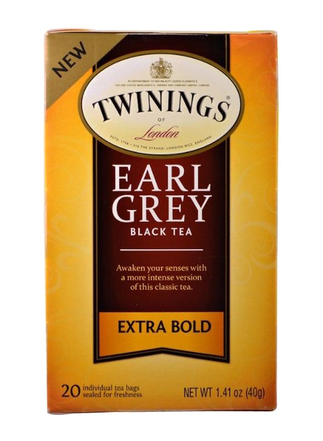 تويننجز علبة أكياس إيرل جري شاي أسود بنكهةٍ قوية أكثر 20 x 20جرام - Image 1