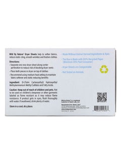mild by Nature Pack Of 120 Unscented Compostable Dryer Sheets 16.3 x 22.8centimeter  - Image 2