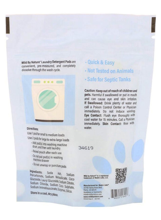 مايلد باي نيتشير عبوة مسحوق غسيل غير معطرة 10 كبسولات 177جرام - Image 2