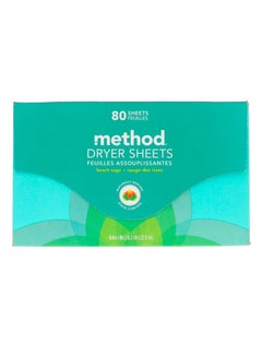 Method Pack Of 80 Beach Sage Dryer Sheet Set Multicolour  - Image 1