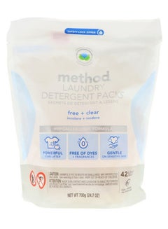 Method Free And Clear Laundry Detergent Multicolour 700grams  - Image 1