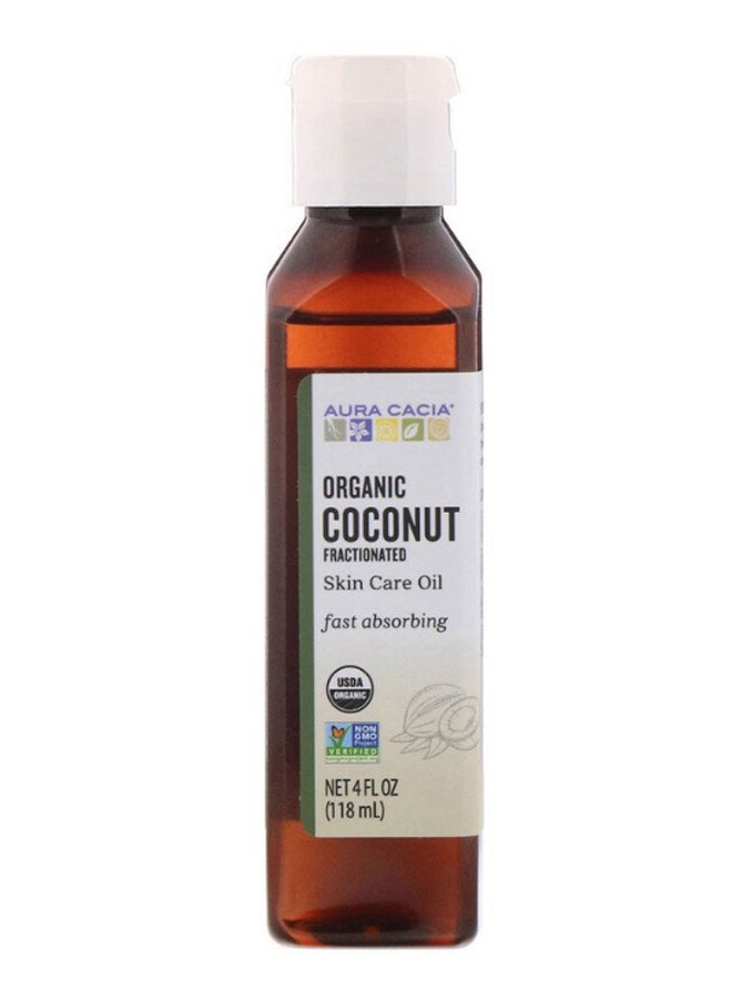 Aura Cacia Fractionated Organic Skin Care Coconut Oil 118ml  - Image 1