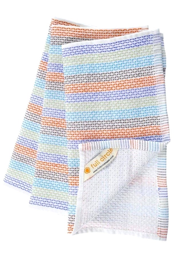 Full Circle 3-Piece Tidy Dish Cloth Set Multicolour 12 x 12inch