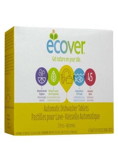 ecover Citrus Scent Automatic Dishwasher Tablet Multicolour 0.9kg 