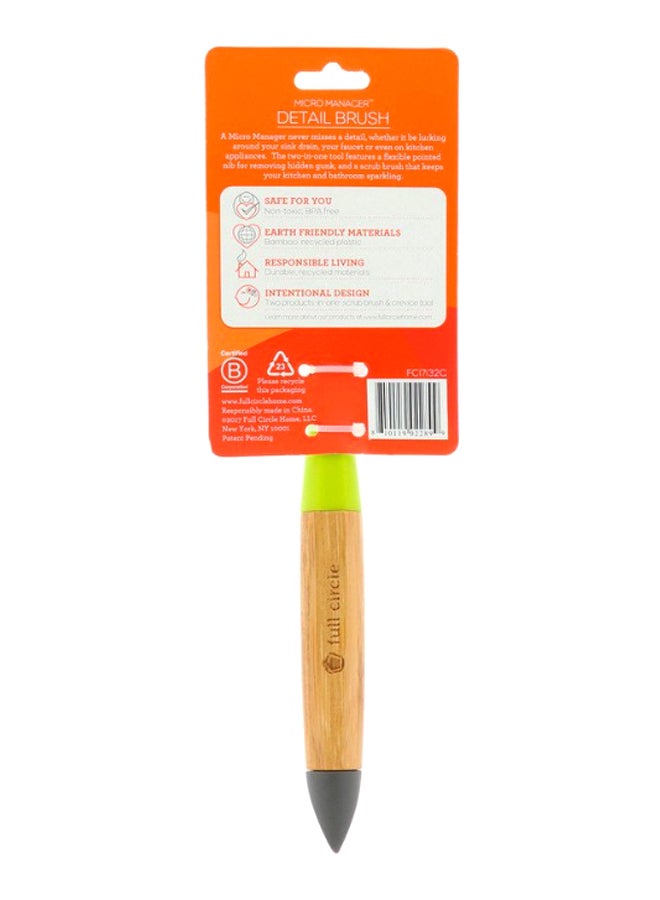 Full Circle Micro Manager Detail Brush Brown/Green/Black - Image 3