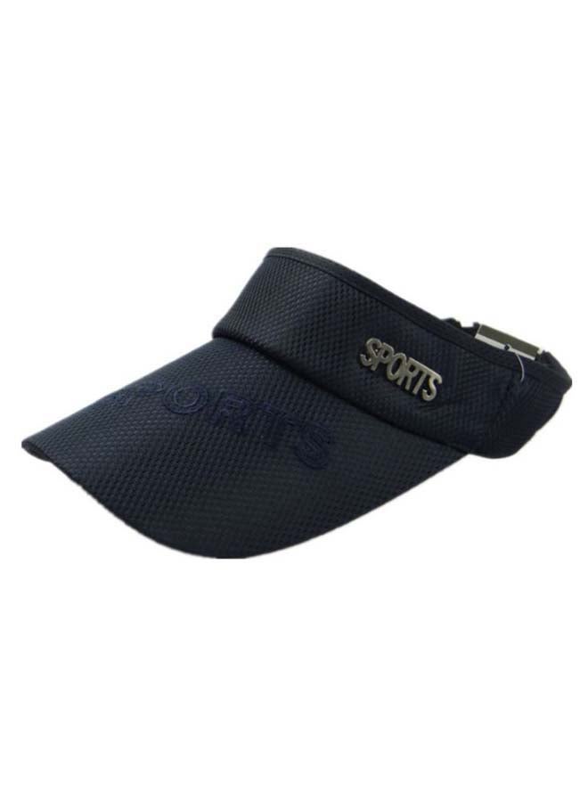 Sun Protection Sports Topless Cap Black - Image 1