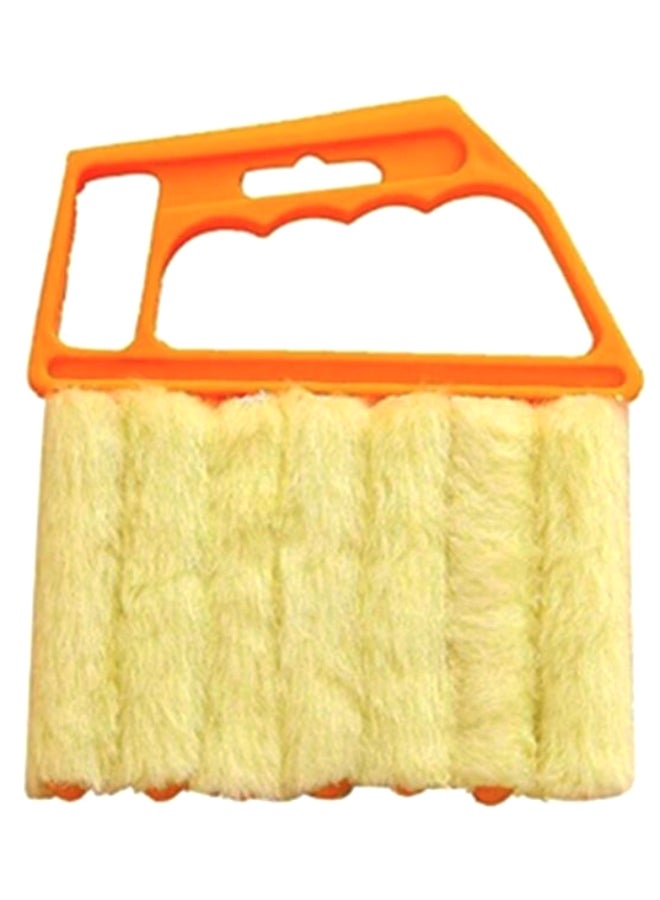 Mini Handheld Venetian Blind Cleaner Brush Orange 5.31 x 6.3inch - Image 1