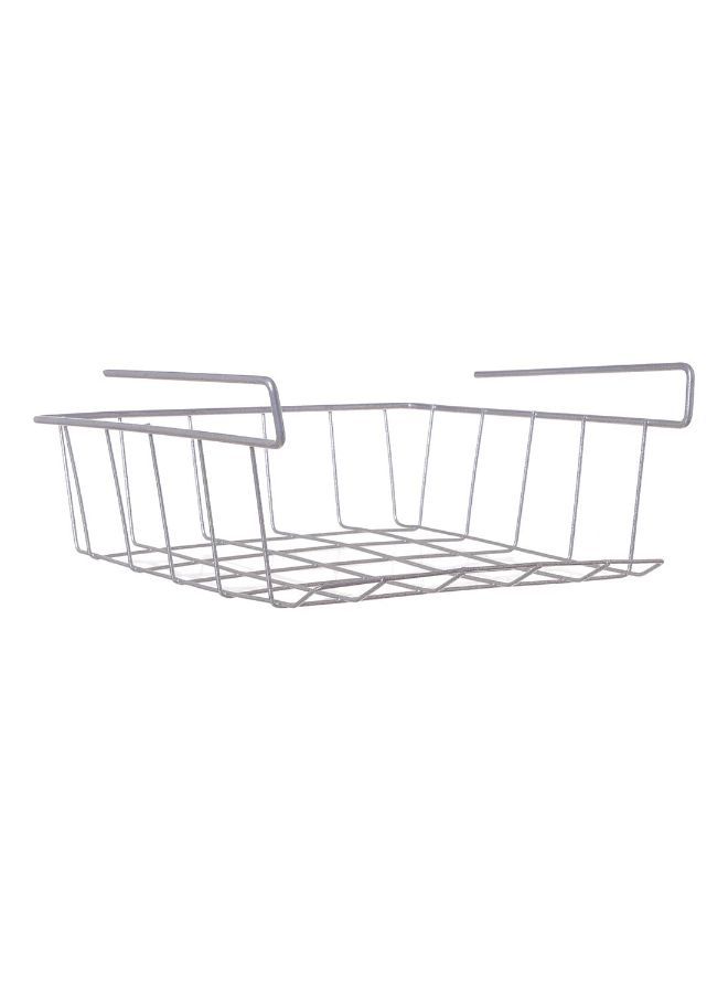 Under Shelf Rack Holder Silver 40cm