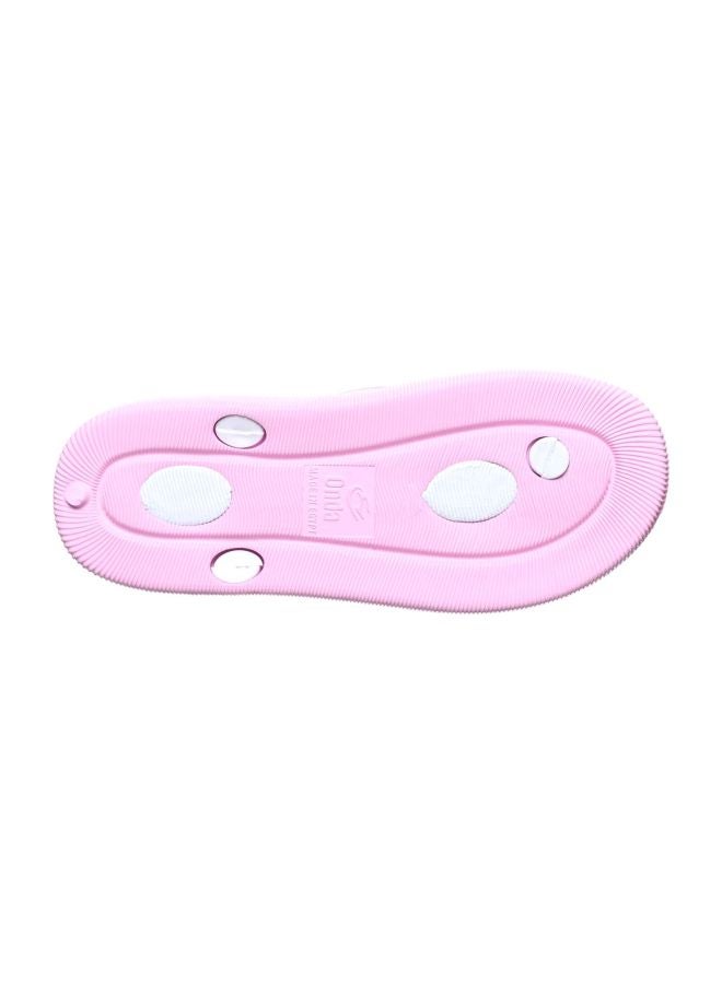 Onda - Casual Slip-on Flip Flops Pink/White - Image 1