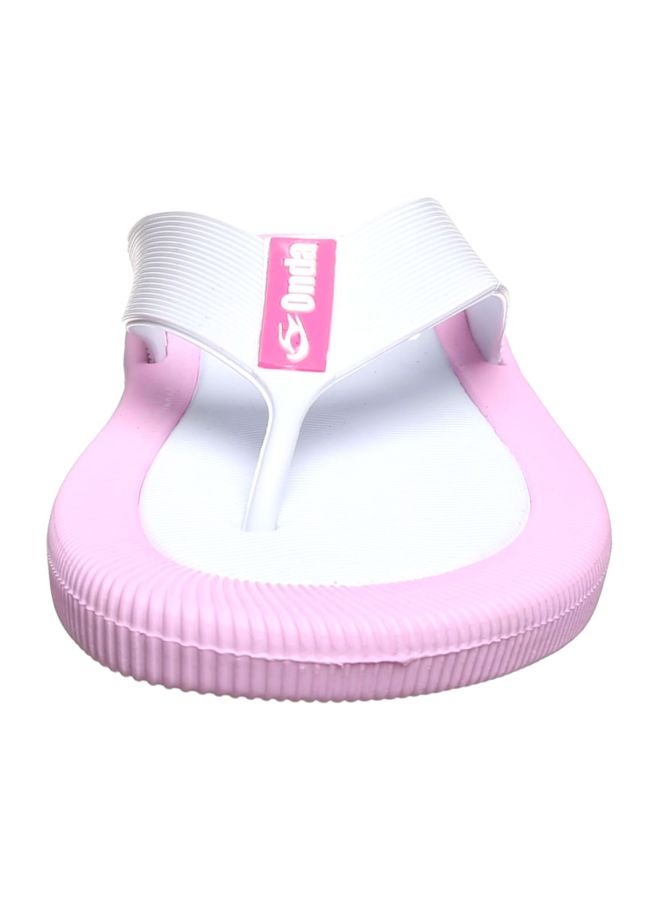 Onda - Casual Slip-on Flip Flops Pink/White - Image 1