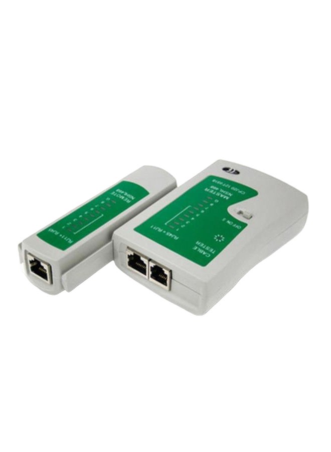 Professional Network Cable Tester White/Green - Image 1