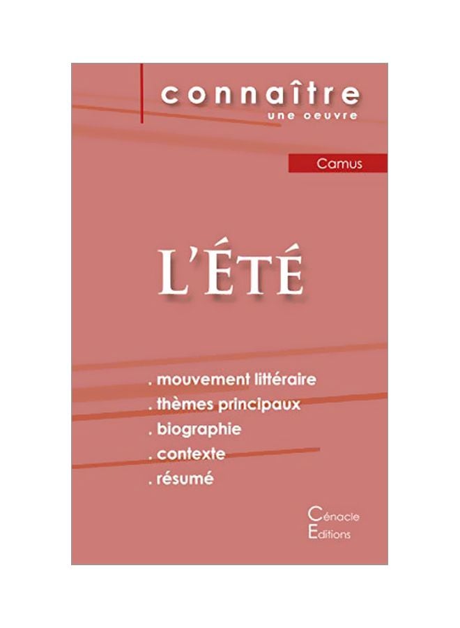 L'Ete Paperback French by Albert Camus - 05 February 2020