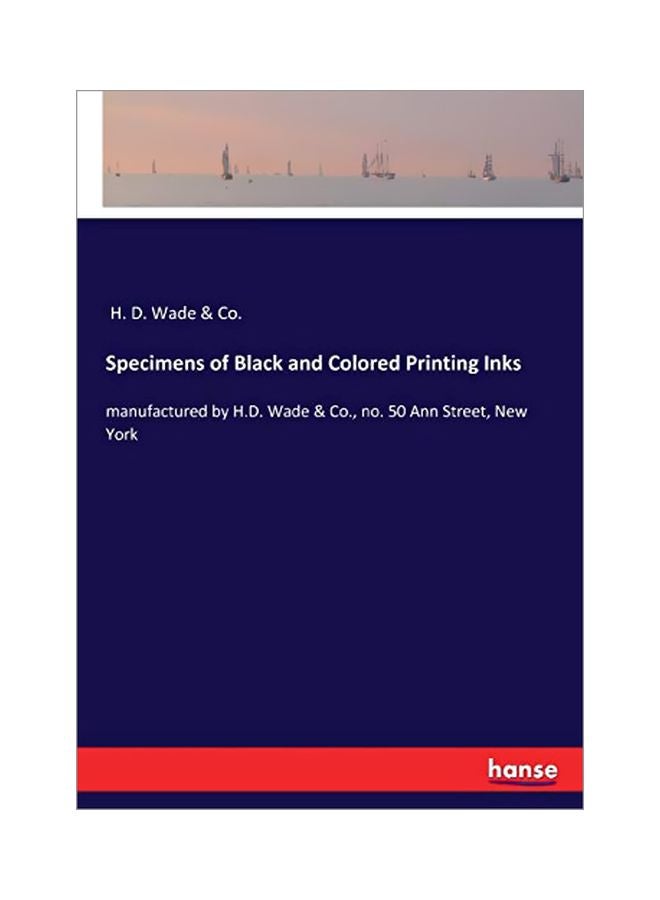 Specimens Of Black And Colored Printing Inks paperback english - 28 January 2020 